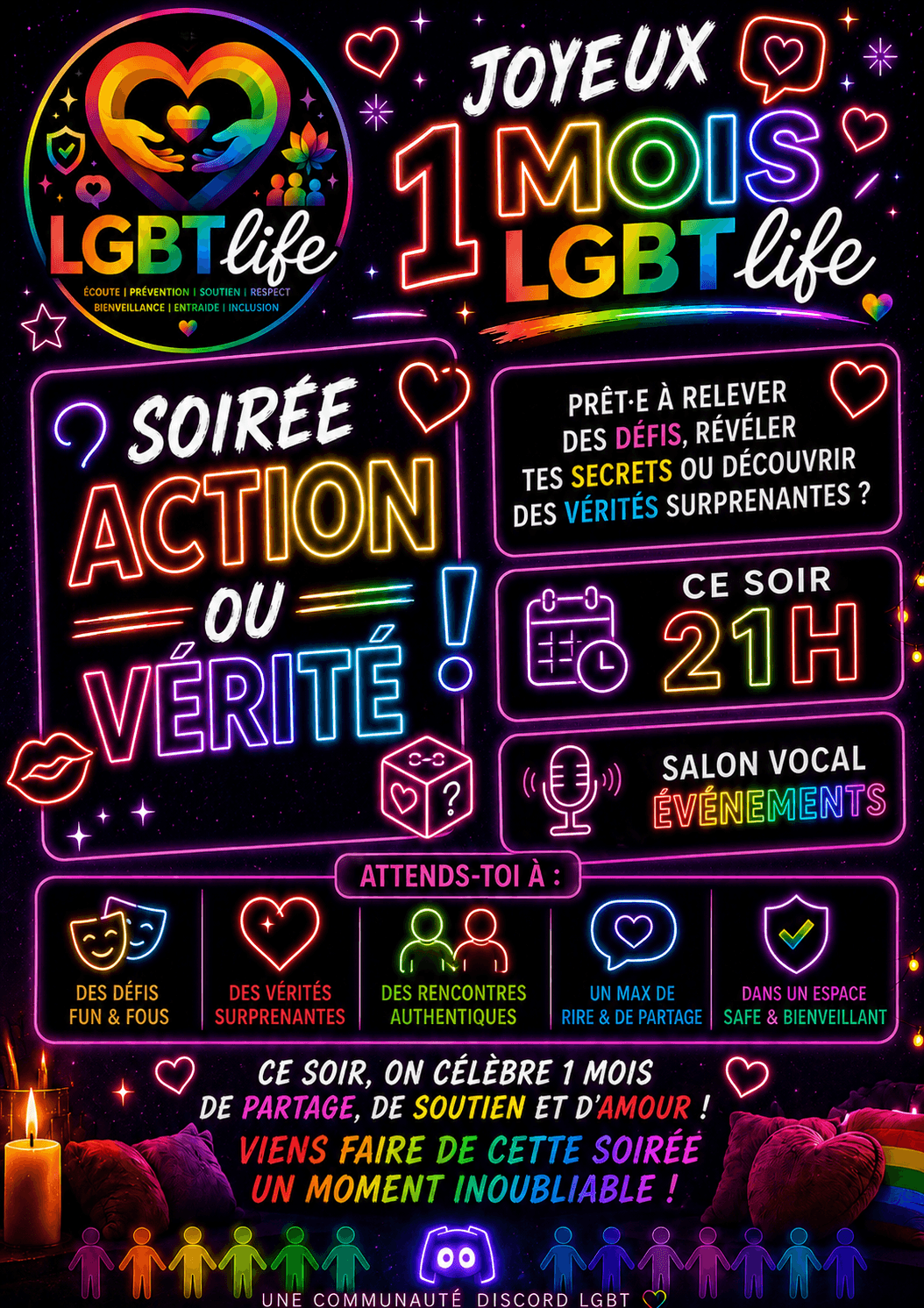 Affiche de l’événement Action ou vérité