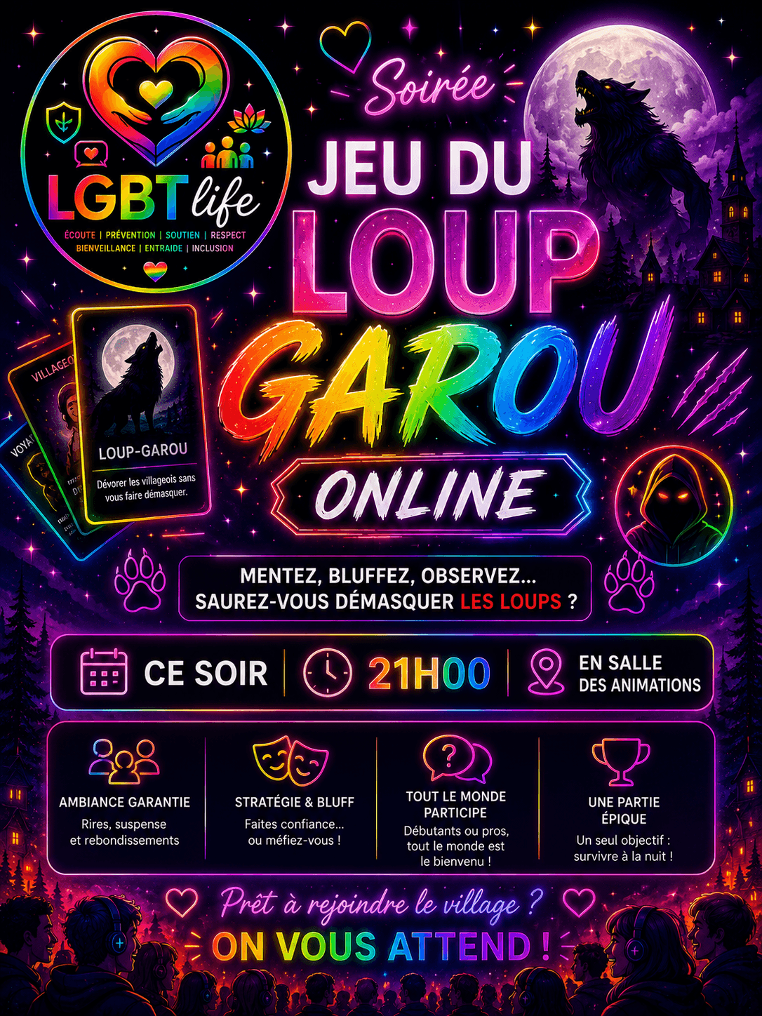 Affiche de l’événement Jeu du Loup-Garou